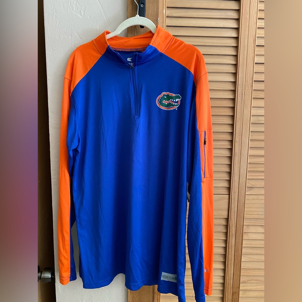 Colosseum Men’s Florida Gators 1/4 Zip Size Large Athletic Wear NWT